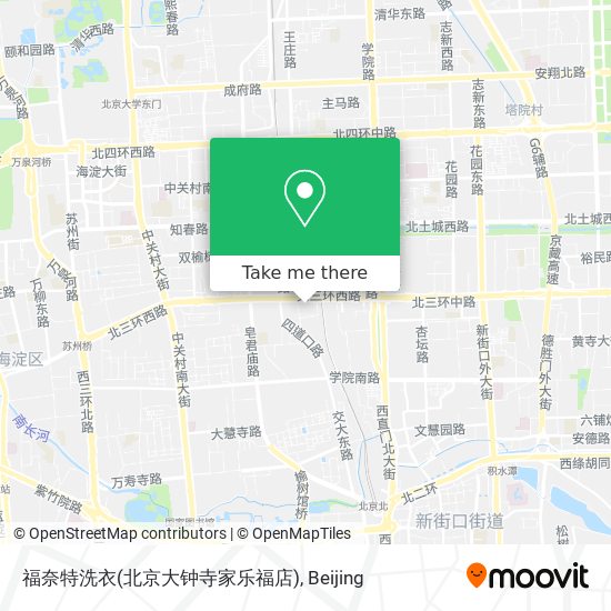 福奈特洗衣(北京大钟寺家乐福店) map