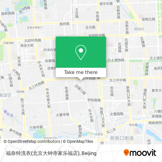 福奈特洗衣(北京大钟寺家乐福店) map