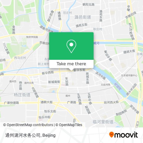 通州潞河水务公司 map