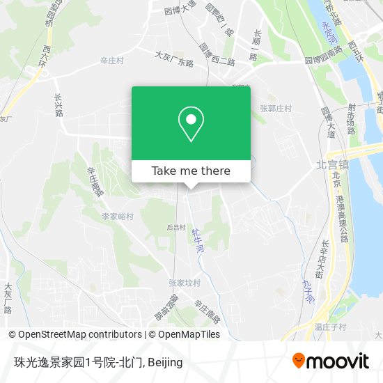 珠光逸景家园1号院-北门 map