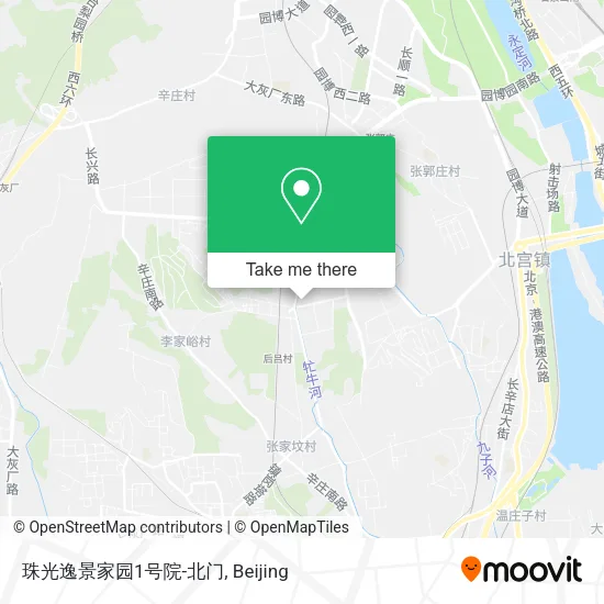 珠光逸景家园1号院-北门 map