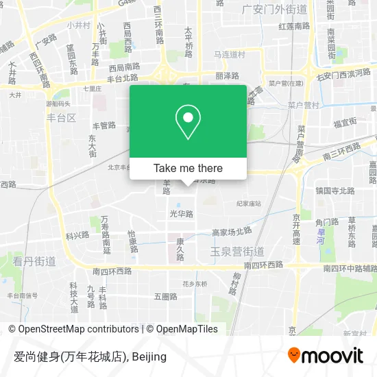 爱尚健身(万年花城店) map