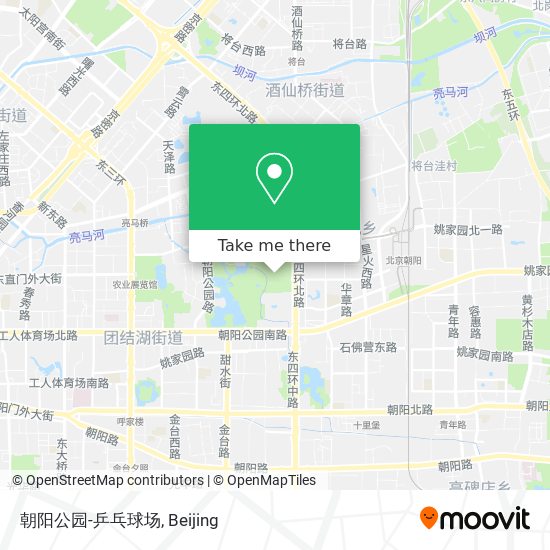 朝阳公园-乒乓球场 map