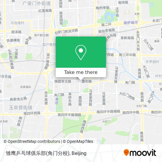 雏鹰乒乓球俱乐部(角门分校) map