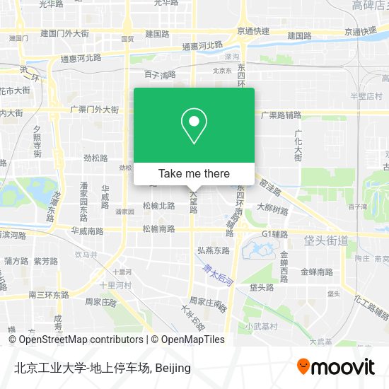 北京工业大学-地上停车场 map