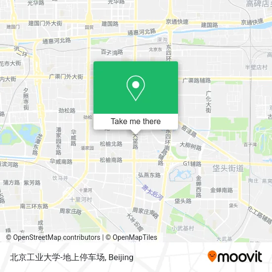 北京工业大学-地上停车场 map