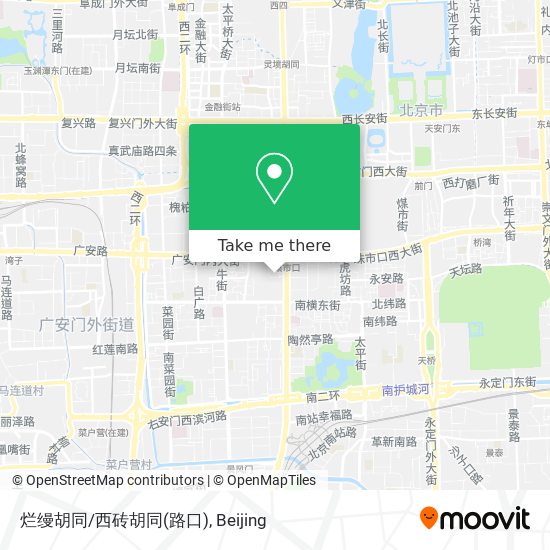 烂缦胡同/西砖胡同(路口) map