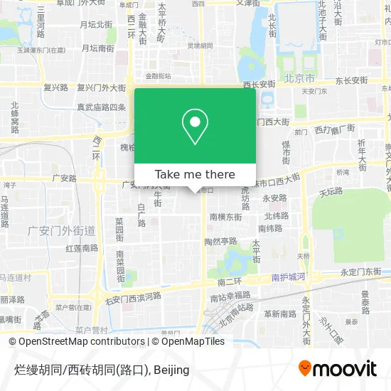 烂缦胡同/西砖胡同(路口) map