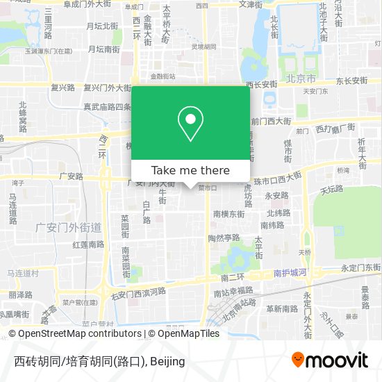 西砖胡同/培育胡同(路口) map