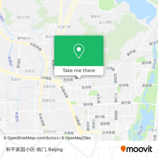和平家园小区-南门 map