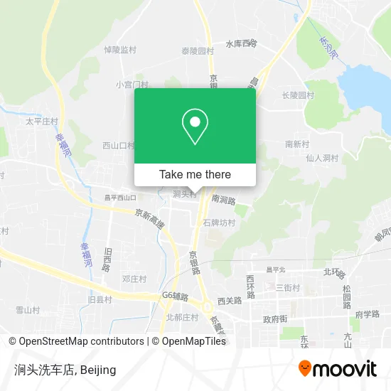 涧头洗车店 map