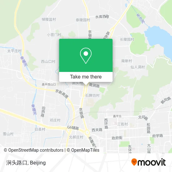 涧头路口 map