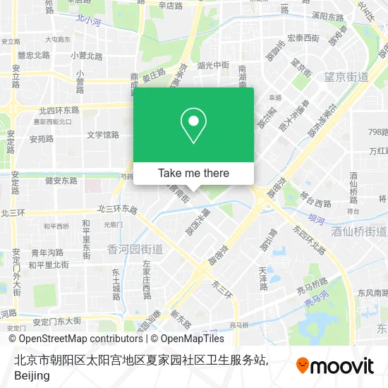 北京市朝阳区太阳宫地区夏家园社区卫生服务站 map