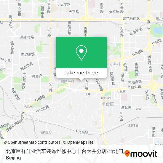 北京巨祥佳业汽车装饰维修中心丰台大井分店-西北门 map