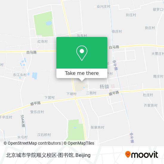 北京城市学院顺义校区-图书馆 map