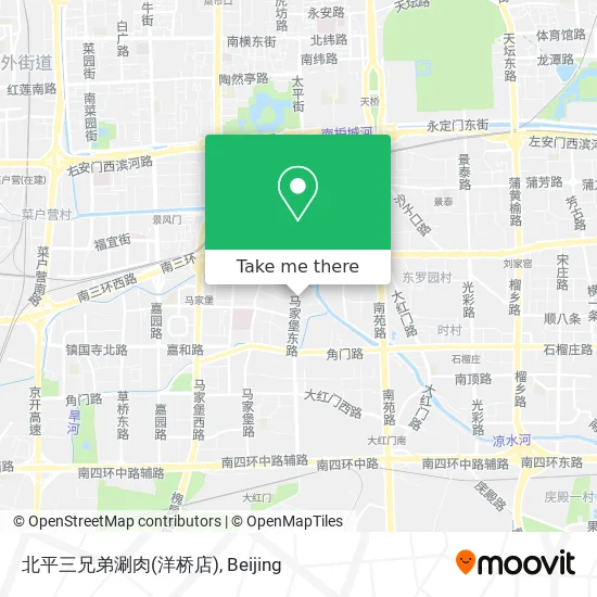 北平三兄弟涮肉(洋桥店) map