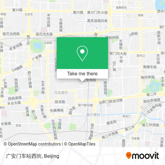 广安门车站西街 map