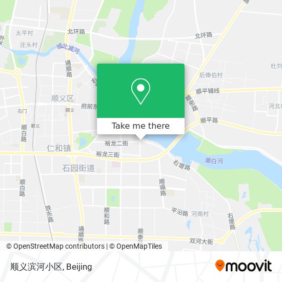 顺义滨河小区 map