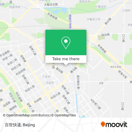 百世快递 map