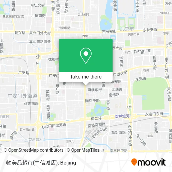 物美品超市(中信城店) map