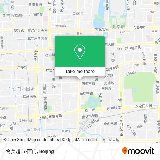 物美超市-西门 map