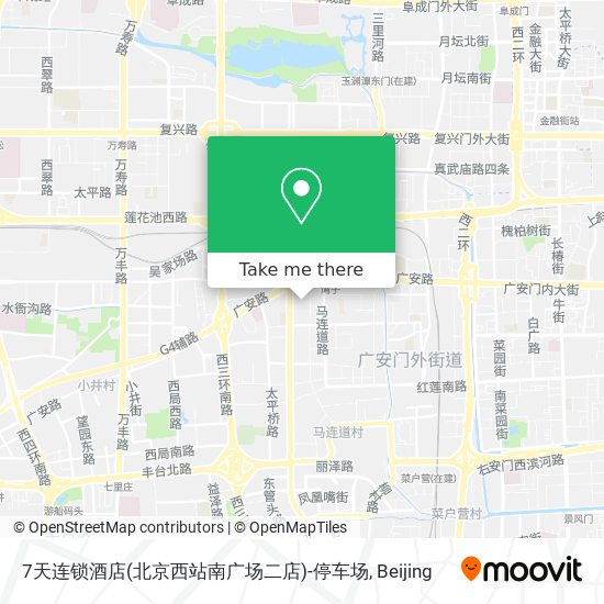 7天连锁酒店(北京西站南广场二店)-停车场 map