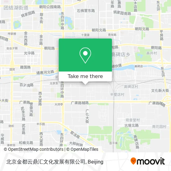 北京金都云鼎汇文化发展有限公司 map