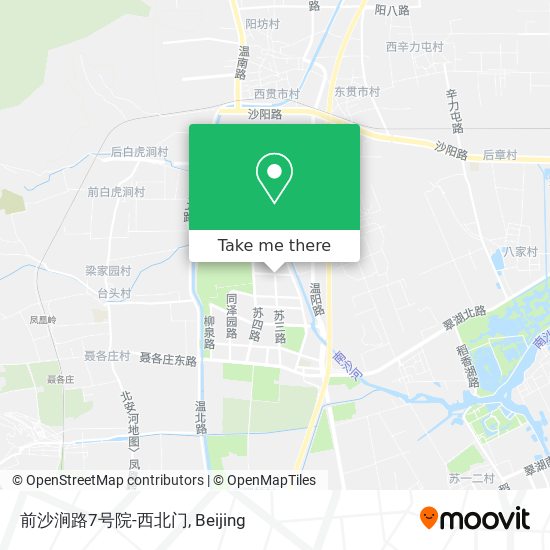 前沙涧路7号院-西北门 map