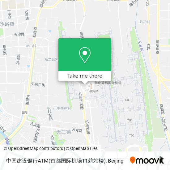中国建设银行ATM(首都国际机场T1航站楼) map