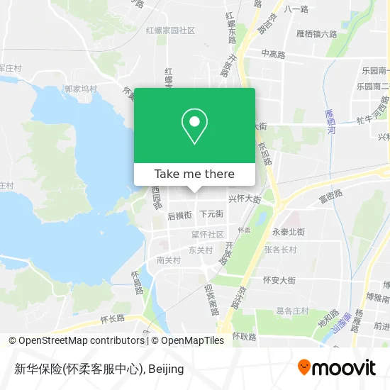 新华保险(怀柔客服中心) map