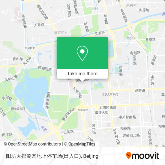 阳坊大都涮肉地上停车场(出入口) map