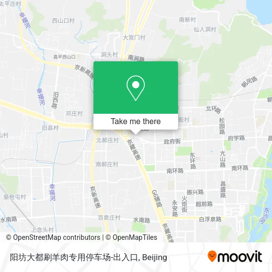 阳坊大都刷羊肉专用停车场-出入口 map