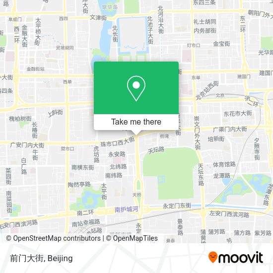 前门大街 map