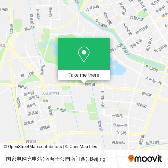 国家电网充电站(南海子公园南门西) map
