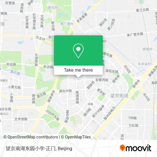 望京南湖东园小学-正门 map