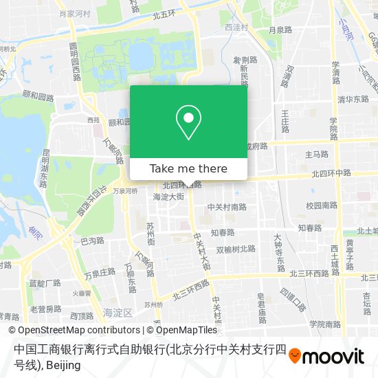 中国工商银行离行式自助银行(北京分行中关村支行四号线) map