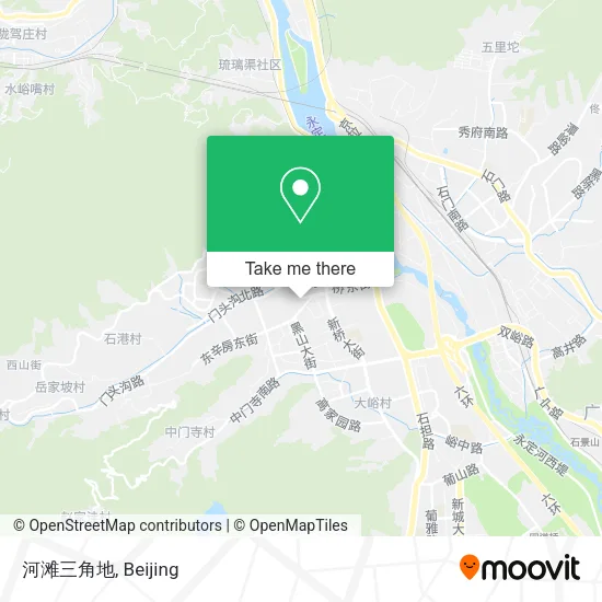 河滩三角地 map