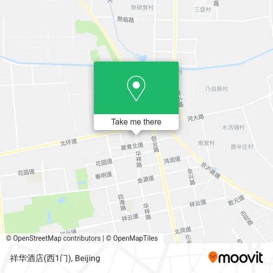 祥华酒店(西1门) map