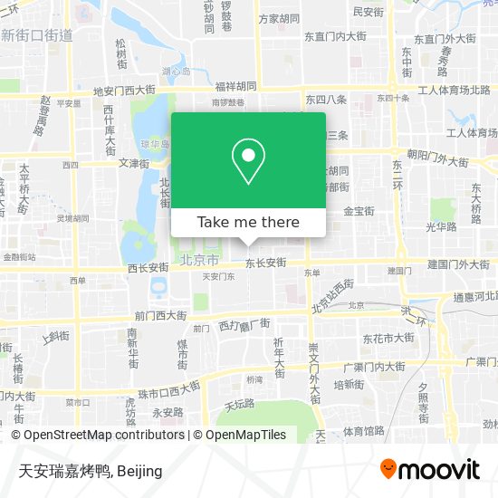 天安瑞嘉烤鸭 map