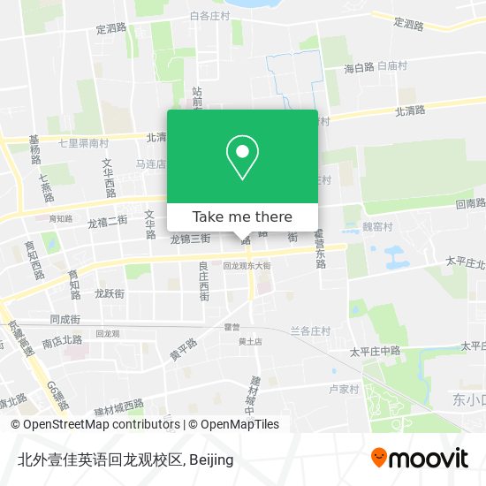 北外壹佳英语回龙观校区 map