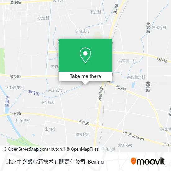 北京中兴盛业新技术有限责任公司 map