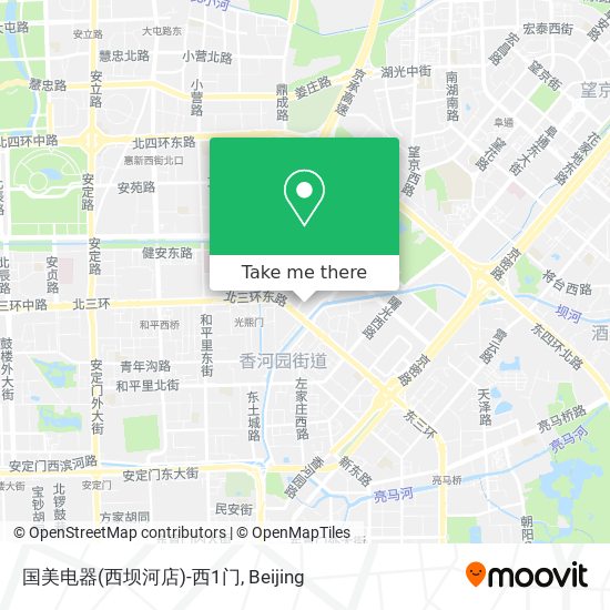 国美电器(西坝河店)-西1门 map