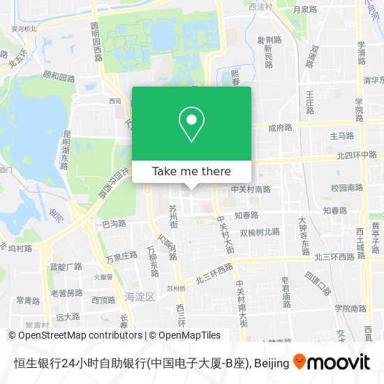 恒生银行24小时自助银行(中国电子大厦-B座) map