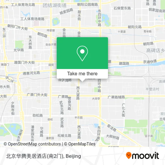 北京华腾美居酒店(南2门) map