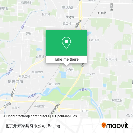 北京开来家具有限公司 map