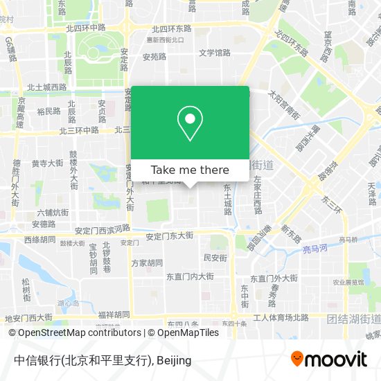 中信银行(北京和平里支行) map