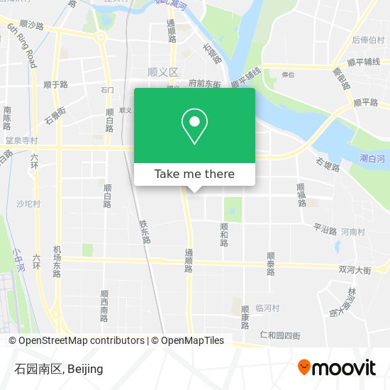 石园南区 map