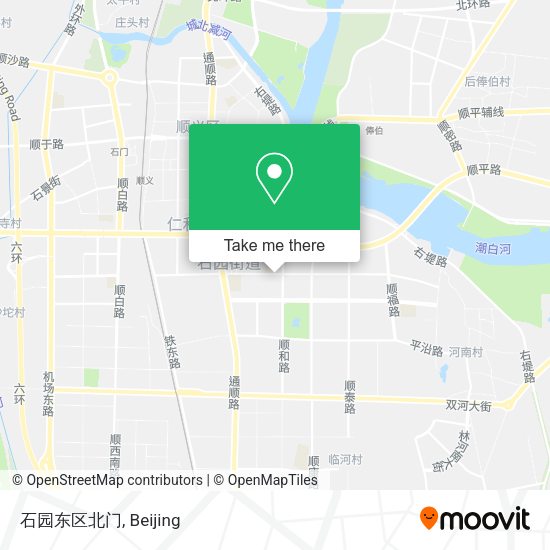 石园东区北门 map