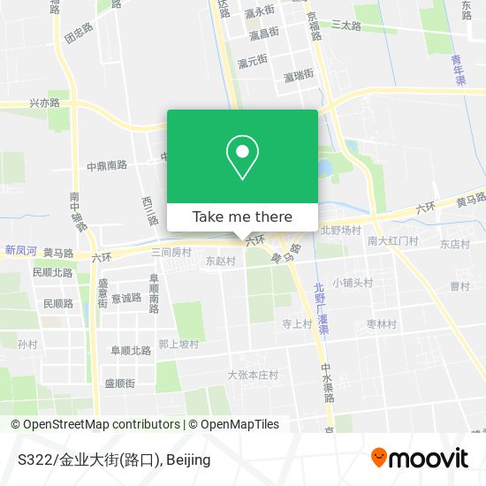 S322/金业大街(路口) map