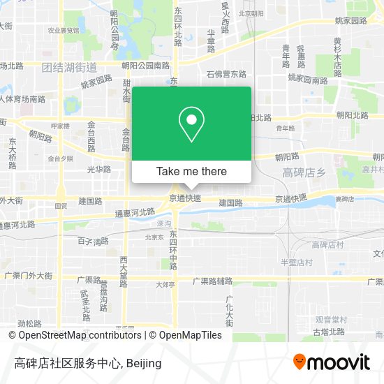 高碑店社区服务中心 map